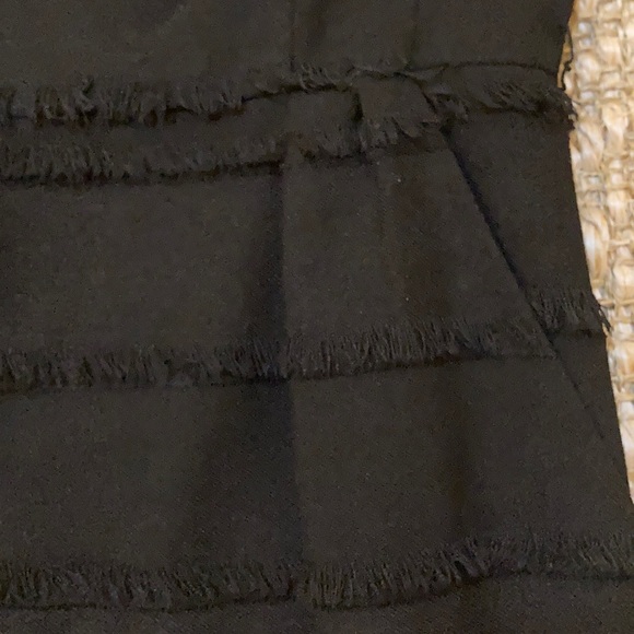 Black fringe Nanette Lepore dress size 2 - Picture 4 of 5